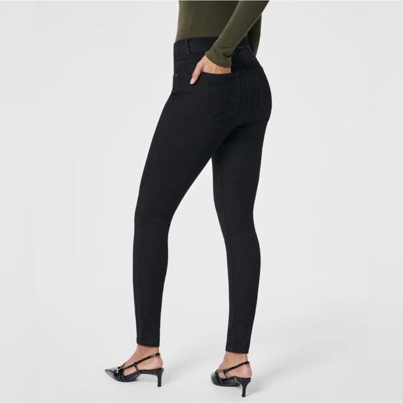 Spanx Shape Ankle Skinny Jeans Black EveryWear Style #20278T Size XL Tall - Picture 5 of 10